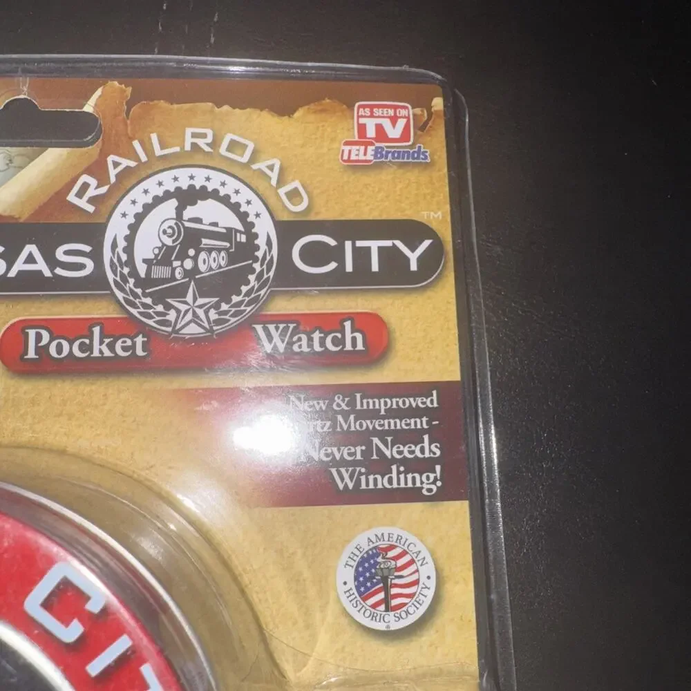 Railroad POCKET WATCH Kansas City Limited Edition COA Jesse James New